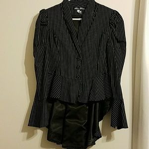 Pinstriped tailcoat